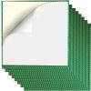 JNZong 8 Pack Peel and Stick Baseplates, Stickers Baseplates, Compatible with All Major Brands - 10 inch x 10 inch (8 Green) view 1