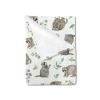 Watercolor Raccoon Green Leaves Baby Blanket for Boy Girl Raccoon Boho Retro Leaf Flannel Swaddle Blanket Soft Receiving Blankets for Toddler Baby Nursery Bed Blanket Stroller Crib Playmat 60x80 view 1