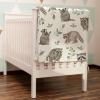 Watercolor Raccoon Green Leaves Baby Blanket for Boy Girl Raccoon Boho Retro Leaf Flannel Swaddle Blanket Soft Receiving Blankets for Toddler Baby Nursery Bed Blanket Stroller Crib Playmat 60x80 view 3