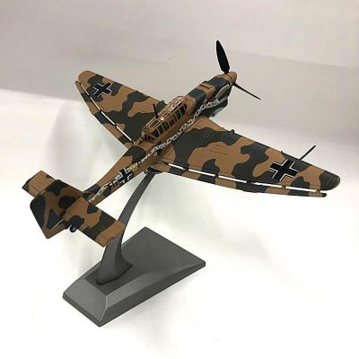 GeRRiT 6.1 1/72 Scale German Ju-87 Fighter Model Airplane Aircraft Model Jet Collectibles Diecast Plane Model for Collection Gift Ornament
