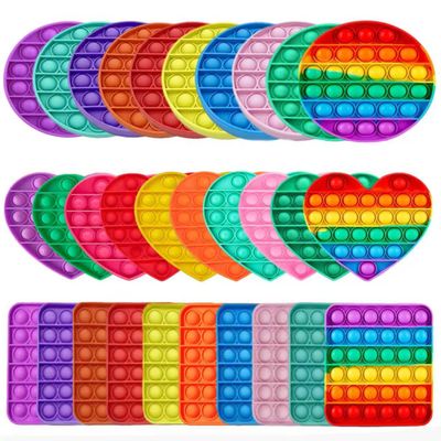 4pcs 5in Random Pop Bubble Fidget Sensory Toys, Pop Toy Bulk for Party Favor, Classroom Student Prizes Easter Basket Goodie Bag Stuffers Christmas Valentine Gift for Kid