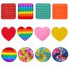 4pcs 5in Random Pop Bubble Fidget Sensory Toys, Pop Toy Bulk for Party Favor, Classroom Student Prizes Easter Basket Goodie Bag Stuffers Christmas Valentine Gift for Kid view 4