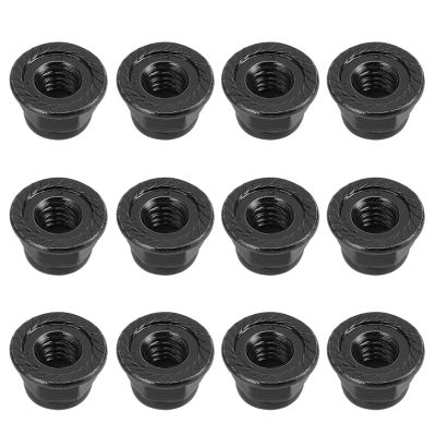12PCS Nonslip Nut 4mm Chain Wheel, Lightweight, High Strength, for Axial SCX10 1/10 RC Car (Black)