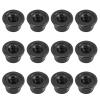 12PCS Nonslip Nut 4mm Chain Wheel, Lightweight, High Strength, for Axial SCX10 1/10 RC Car (Black) view 1