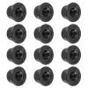 12PCS Nonslip Nut 4mm Chain Wheel, Lightweight, High Strength, for Axial SCX10 1/10 RC Car (Black) view 2