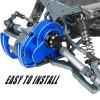 RCarmubWow RC Transmission Complete Upgrades Part for 1/10 Slash 2WD(VXL),Rustler 2WD(VXL),Stampede 2WD(VXL),Bandit 2WD(VXL),Alloy Aluminum Gearbox,Replace #3695,Navy Blue &Titanium view 3