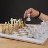 12 Inch Luxury Marble Chess Set  Chess Boards for Adults  Classic Chess Sets for Adults with Handcrafted Stone Board & Marble Chess Pieces  Ideal for Home Decor (White & Green) view 2