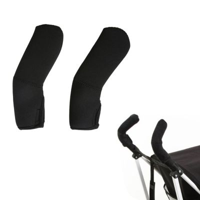 2Pcs Baby Stroller Armrest Cover Toddler Stroller Handle Cover Universal Pushchair Handlebar Sleeve Removable Grip Baby Carriage Handle Cover for Pushchair Pram Rolling Wheelchair
