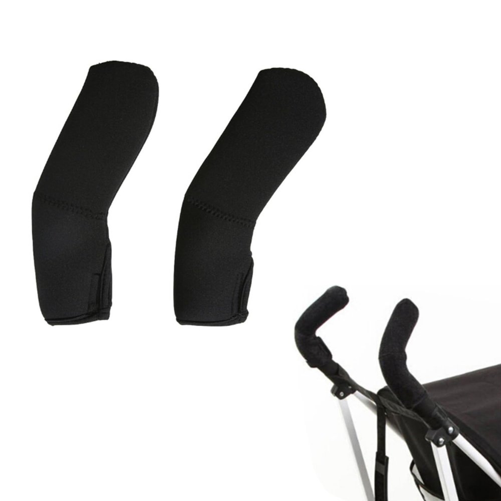 2Pcs Baby Stroller Armrest Cover Toddler Stroller Handle Cover Universal Pushchair Handlebar Sleeve Removable Grip Baby Carriage Handle Cover for Pushchair Pram Rolling Wheelchair