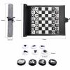 Travel Backgammon Set Chess PU Backgammon Roll Up Folding Classic Board Game Travel Backgammon Board Game Gift for Adults view 3