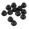 12Pcs Nonslip Tire Lock Nut, Wheel Nuts Metal Material, Lightweight, Lining, 4Mm Chain Wheel Nut, Car Wheel Nuts for Axial Scx10 1/10 Car (Black) view 3