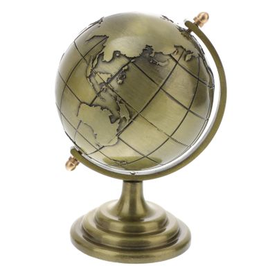 Abaodam 1pc Rotating Globe Decor Finish Vintage Tabletop Earth Globe for Home Office Classroom Decoration Unique Desktop Adornment for Giving