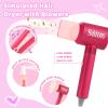 GAGAKU Pretend Hair Salon Toys for Girls,Pretend Makeup for Toddlers Dress Up Beauty Salon Set Stylist Kit with Hair Dryer Apron Curling Flat Scissors Accessories Girl Gifts view 2