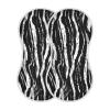 GOODOLD Zebra Stripes Black Muslin Baby Burp Cloths - Super Absorbent and Soft Burping Rags - Cotton Burp Clothes Set for Boys and Girls, 2 Pack view 1