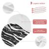GOODOLD Zebra Stripes Black Muslin Baby Burp Cloths - Super Absorbent and Soft Burping Rags - Cotton Burp Clothes Set for Boys and Girls, 2 Pack view 4
