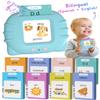 510 Words Spanish English Bilingual Talking Flash Cards for Toddlers 1-3, Pocket Speech Learning Montessori Toys for Kids, Sensory Therapy Preschool Educational Christmas Birthday Gifts for Boys Girls view 1