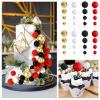 BOUBONI 48 Pcs Balls Cake Topper Decorations Balloon Cupcake Toppers Foam Cake Topper Balls Cake Balls Decorations for Birthday Party Wedding Cake Decorating (Black, Red, White, Gold) view 4