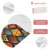 GOODOLD Ethnic Print Muslin Baby Burp Cloths - Super Absorbent and Soft Burping Rags - Cotton Burp Clothes Set for Boys and Girls, 2 Pack view 4