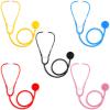RoundFunny 5 Pack Boys Girls Kids Stethoscope Toy Disposable Plastic Stethoscope Real Working for Girls Boys Doctor Kit Role Play Costume Pretend Game Accessories view 1