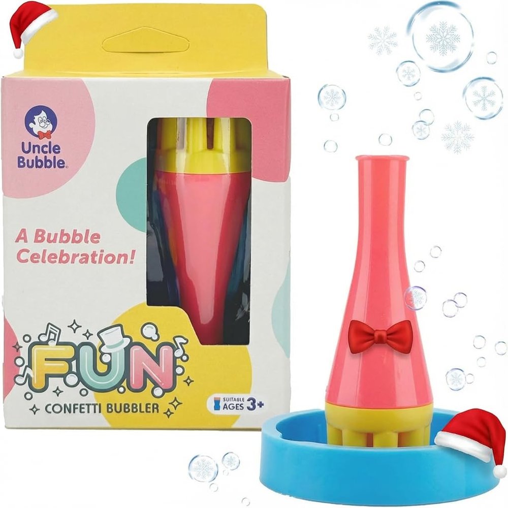 Uncle Bubble Blower for Kids and Toddlers, Uncle Bubble Mini Bubble Blower Makes Thousands of Bubbles Ease, Durable Outdoor Toy