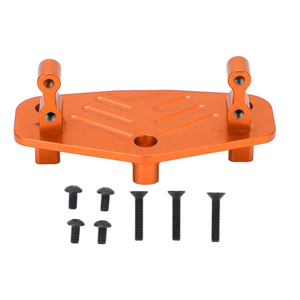 Aluminum Alloy Steering Servo Mount Base for Losi LMT Truck, Lightweight, Innovative RC Car Parts(Orange)