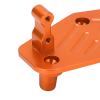 Aluminum Alloy Steering Servo Mount Base for Losi LMT Truck, Lightweight, Innovative RC Car Parts(Orange) view 4