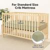 2-Pack Waterproof Baby Crib Sheets for Boys, Girls - 52x28 Viscose Derived from Bamboo Toddler Bed Sheet Neutral, Fitted Crib Mattress Protector Cover for Baby Bedding, Soft & Gentle (Oregano) view 2