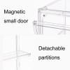 BestAlice Clear Display Case for Figures, Display Stand Acrylic Display Box Acrylic Display Box Acrylic Risers Display Stand Acrylic Tiered Stand, Figure Stand Display Rack Tiered Shelf (Clapboard-s) view 2