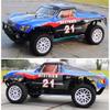 XMFLFH 94155 1/10 4WD Nitro Powered RTR Short Course Truck 80KM/H High-Speed 4WD Off-Road Remote Control Racing Car 75CC Super-Large Fuel Tank RC Vehicles Adult (with Igniter) (Blue) view 3