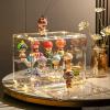 BestAlice Clear Display Case for Figures, Display Stand Acrylic Display Box Acrylic Display Box Acrylic Risers Display Stand Acrylic Tiered Stand, Figure Stand Display Rack Tiered(No partition-M) view 1