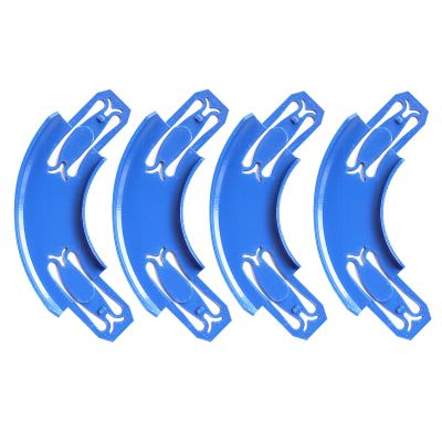 Racetrack Connectors Compatible with Hot Wheels,90 Degree Banked Turn,4 Packs(Blue)