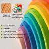 AVDAR Wooden Rainbow Stacking Toy & Lodge Travel Set view 2