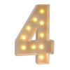 100CM Warm Light Giant Number 0-9 Frame Box Balloon Filling Box Wedding Chrismas Decoration 2023 Party Birthday(4,70cm/28in) view 1