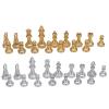 32 Pieces Medieval Chess Set Including Chessmen with Gold and Silver Figures International Game Chess Pieces for Kids and Adults, Featuring a 1.93in King Figure view 2