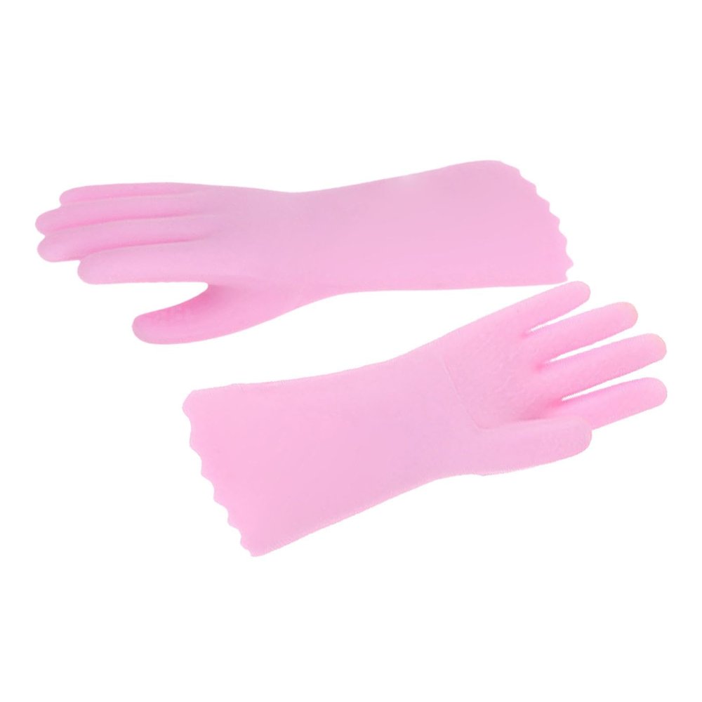 1:12 Scale Miniature Dollhouse Gloves Mini Gloves Kitchenware Model for DIY Projects, Pink