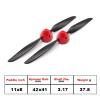 HY 2 Set Folding Propeller 6x4 7.5x4 8x4.5 8x6 11x6 Propeller Spinner Cover 2.3/3.0/3.17/4.0mm Motor Shaft RC Plane Glider Drones (Sport 11x6 3.17mm) view 2
