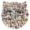 100pcs Cute Cat Stickers for Kids Kawaii Vinyl Stickers for Girls Waterproof Sticker for Water Bottle Sticker for Kids Cat Lovers Teens Girls and Boys Laptop Phone Case Bullet Journal Planners view 1
