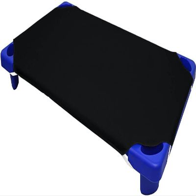 Cot Sheets for Daycare Standard Size 24 Pieces (23 x 52 Inches) Pre-School Toddler Size Cot Sheet - Super Soft, Breathable and Durable Polycotton Bed Cover Set - Black