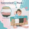 100% Muslin Changing Pad Cover Ultra Soft 120GSM Baby Changing Pad Covers for Girls and Boys - Easy wash Diaper Changing pad Cover with Low Shrinkage (4 Pack - White/Sage Green/Beige/Sand) view 4