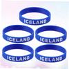 HANABASS Country Flag Decorative Wristband 5 Pack Silicone Wristbands for Sports Games view 2