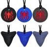 Chew Necklaces for Sensory Kids Boys, 6 Pack Chewy Necklace Sensory Toys for Kids with Autism, ADHD, SPD, Silicone Adult Chew Toys Teething Necklace Reduce Chewing Biting Fidgeting view 1