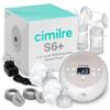 Cimilre S6+ Adjustable Rechargeable Breast Pump, Customizable Pump Sessions with Multiple Cycle Speeds & Hospital Strength Suction Levels, Double Electric Breast Pump view 1