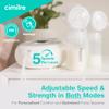 Cimilre S6+ Adjustable Rechargeable Breast Pump, Customizable Pump Sessions with Multiple Cycle Speeds & Hospital Strength Suction Levels, Double Electric Breast Pump view 3