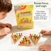 3 Pack - Wooden Triangle Peg Board Game - Retro Mini Travel Game view 2