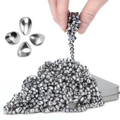 DYRDM 500+ Original Ferrite Putty Silver, Sensory Stones, Adult Fidget Stress Relief Desk & Office Item, Ferrite Stones Stocking Stuffers Gifts