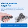DYRDM 500+ Original Ferrite Putty Silver, Sensory Stones, Adult Fidget Stress Relief Desk & Office Item, Ferrite Stones Stocking Stuffers Gifts view 3