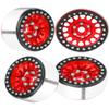 BRCatWPark RC 1.9 Beadlock Wheel Rims for 1/10 TRX4 TRX6 SCX10 SCX10 II 90046 SCX10 III AXI03007 SCX10 Pro Gen7/8 D90 VS4-10 MST CFX RC Crawler Car,Aluminum RC 1.9 Beadlock Wheel Rims,Red view 1