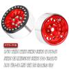 BRCatWPark RC 1.9 Beadlock Wheel Rims for 1/10 TRX4 TRX6 SCX10 SCX10 II 90046 SCX10 III AXI03007 SCX10 Pro Gen7/8 D90 VS4-10 MST CFX RC Crawler Car,Aluminum RC 1.9 Beadlock Wheel Rims,Red view 2
