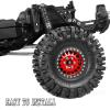 BRCatWPark RC 1.9 Beadlock Wheel Rims for 1/10 TRX4 TRX6 SCX10 SCX10 II 90046 SCX10 III AXI03007 SCX10 Pro Gen7/8 D90 VS4-10 MST CFX RC Crawler Car,Aluminum RC 1.9 Beadlock Wheel Rims,Red view 3