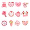 12PCS Happy Mother's Day Cupcake Toppers Decorations Mom I Love You Are the Best Mom Toothpicks Sticks with Heart Tulip Bouquet Bear Assorted Patterns Party Supplies view 1